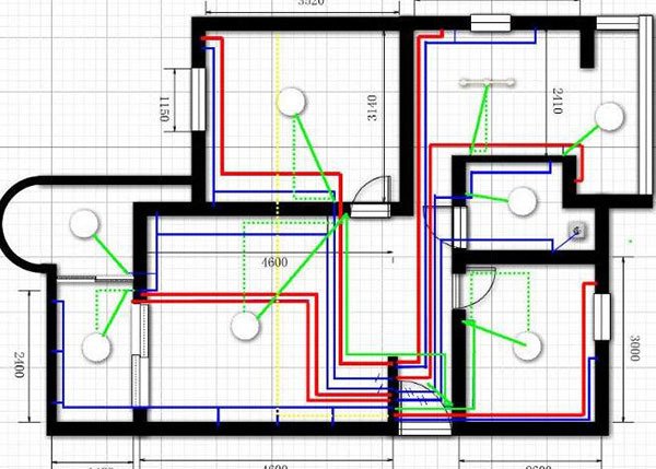房屋水電裝修走線(xiàn)圖_房屋水電裝修_裝修水電走頂還是走地